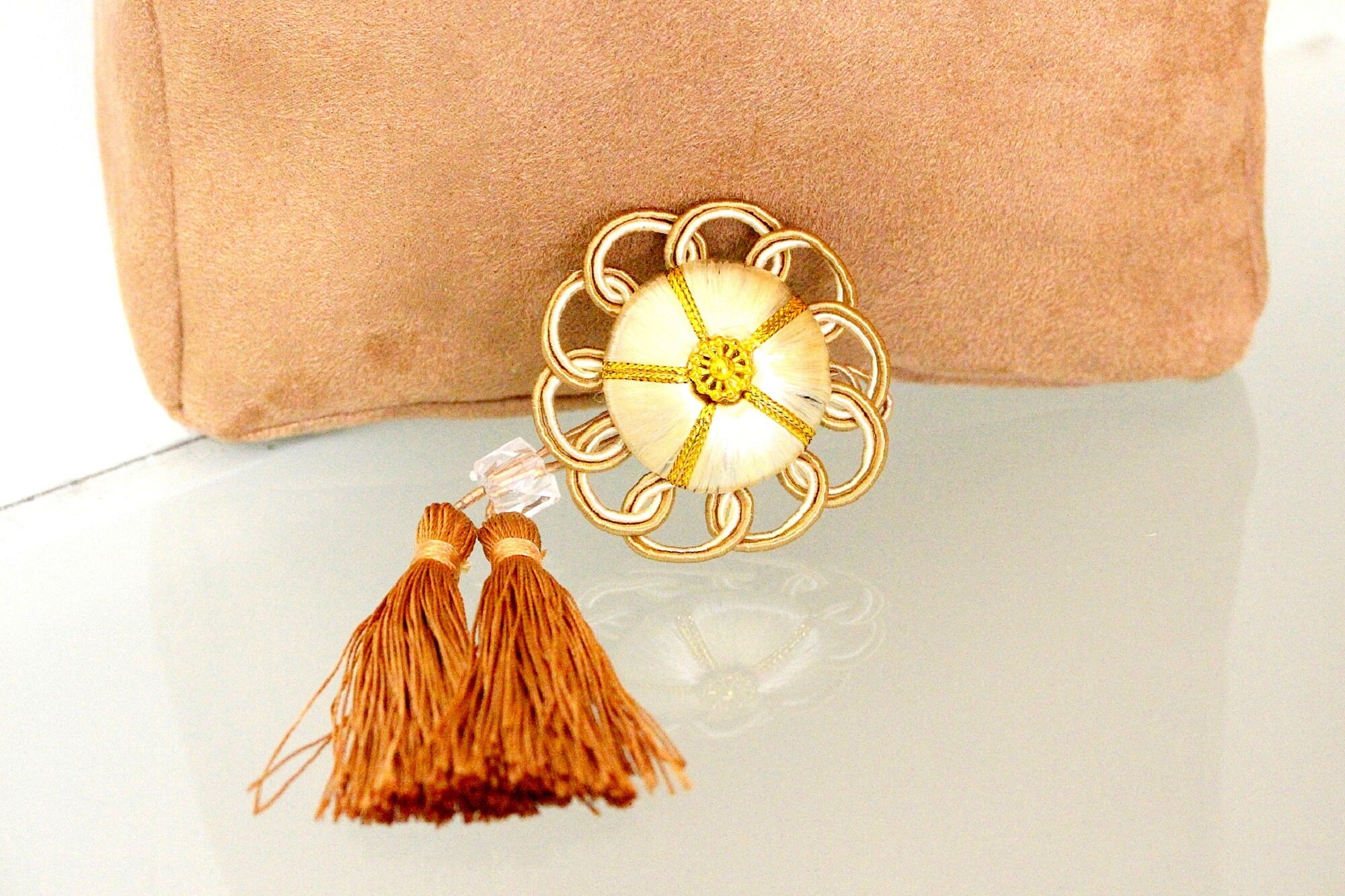 Velvet Suede Fabric Door Stop Camel Classic Door Stopper Etsy