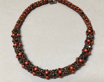 Necklace with Czech beads #4