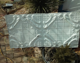 Large, Rustic, Antique Ceiling Tin 2' x 4' Architectural Salvage