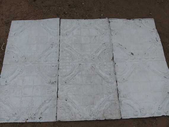 Antique Tin Ceiling Tiles 2 X 4 Ft Etsy