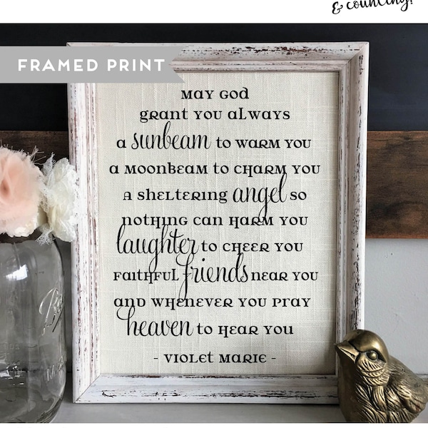 Irish Baby Blessing Etsy