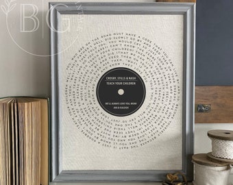 Mother of the Groom Personalized Gift for Mom - Mother Son Dance Song Lyrics - Meaningful Present - Birthday Gift for Mommy