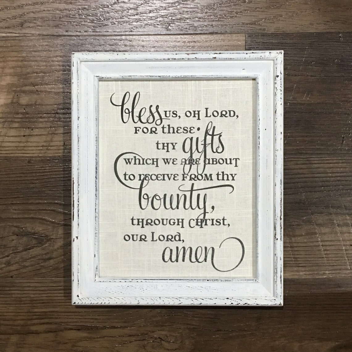Bless Us Oh Lord Dinner Prayer Kitchen and Dining Room - Etsy