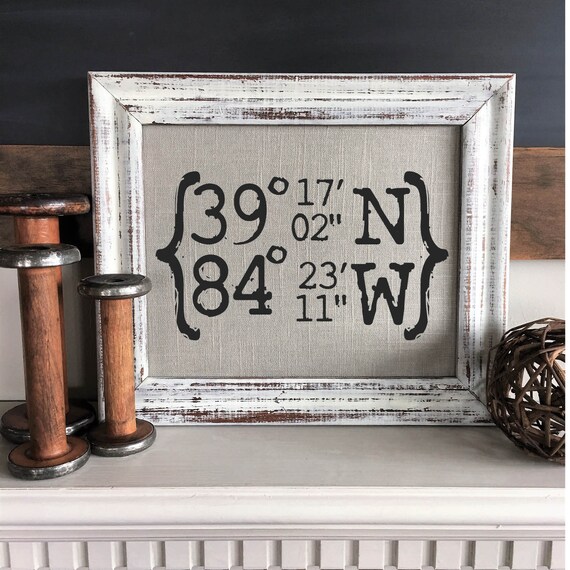 longitude and latitude gifts for him