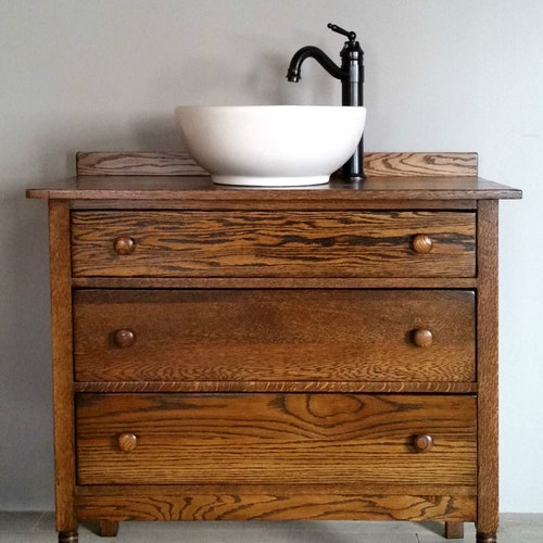 Restored Antiques Converted to Bathroom Vanities Etsy