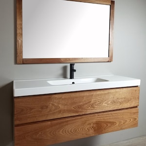 Morgan Solid Wood Floating Bathroom Vanity image 8