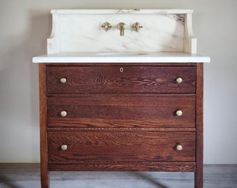 Restored Antiques Converted To Bathroom Vanities