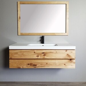 Morgan Solid Wood Floating Bathroom Vanity image 3