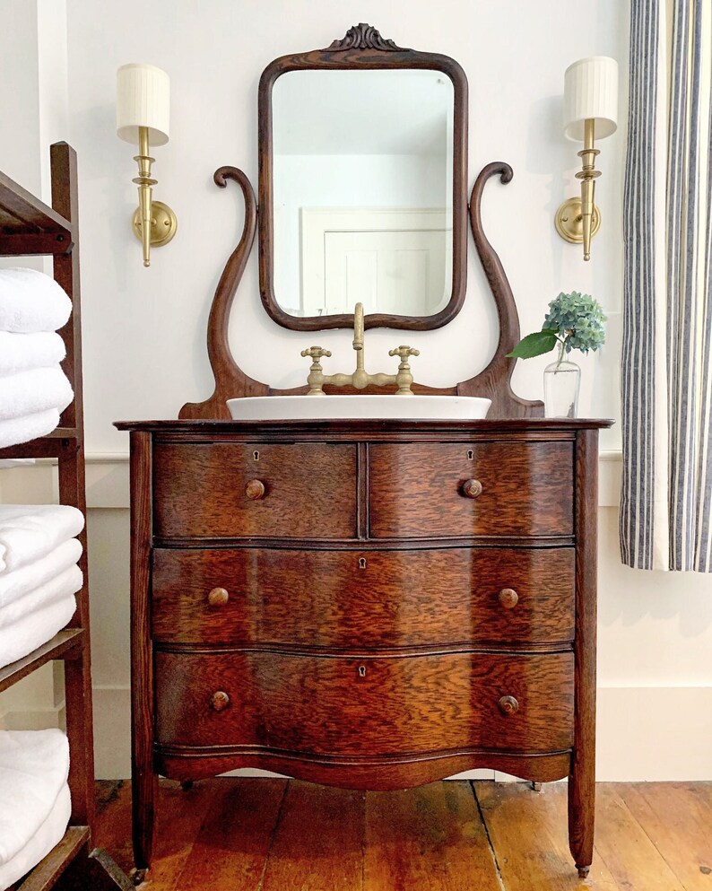 Restored Antiques Converted to Bathroom Vanities Etsy