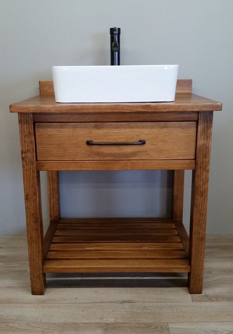 Essex Solid Wood Bathroom Vanity - Etsy UK