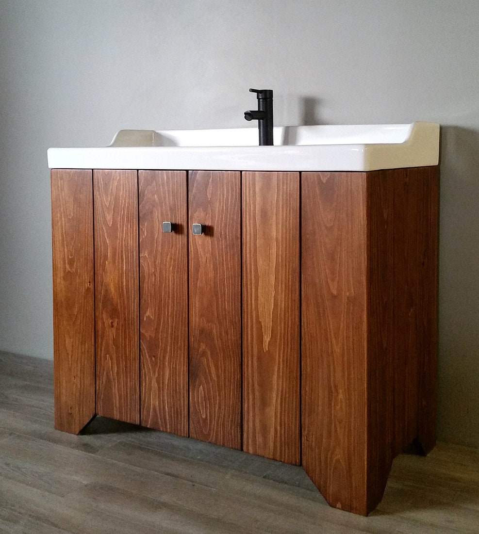 Stockbridge Solid Wood Bathroom Vanity - Etsy