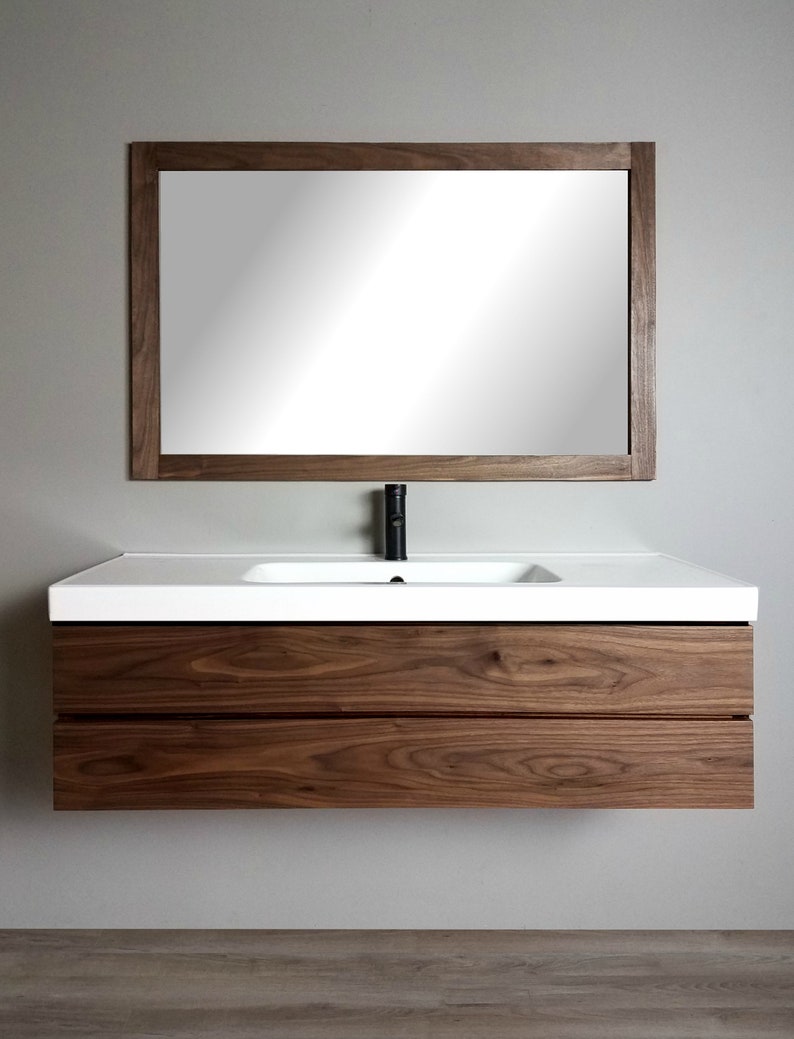 Morgan Solid Wood Floating Bathroom Vanity image 1