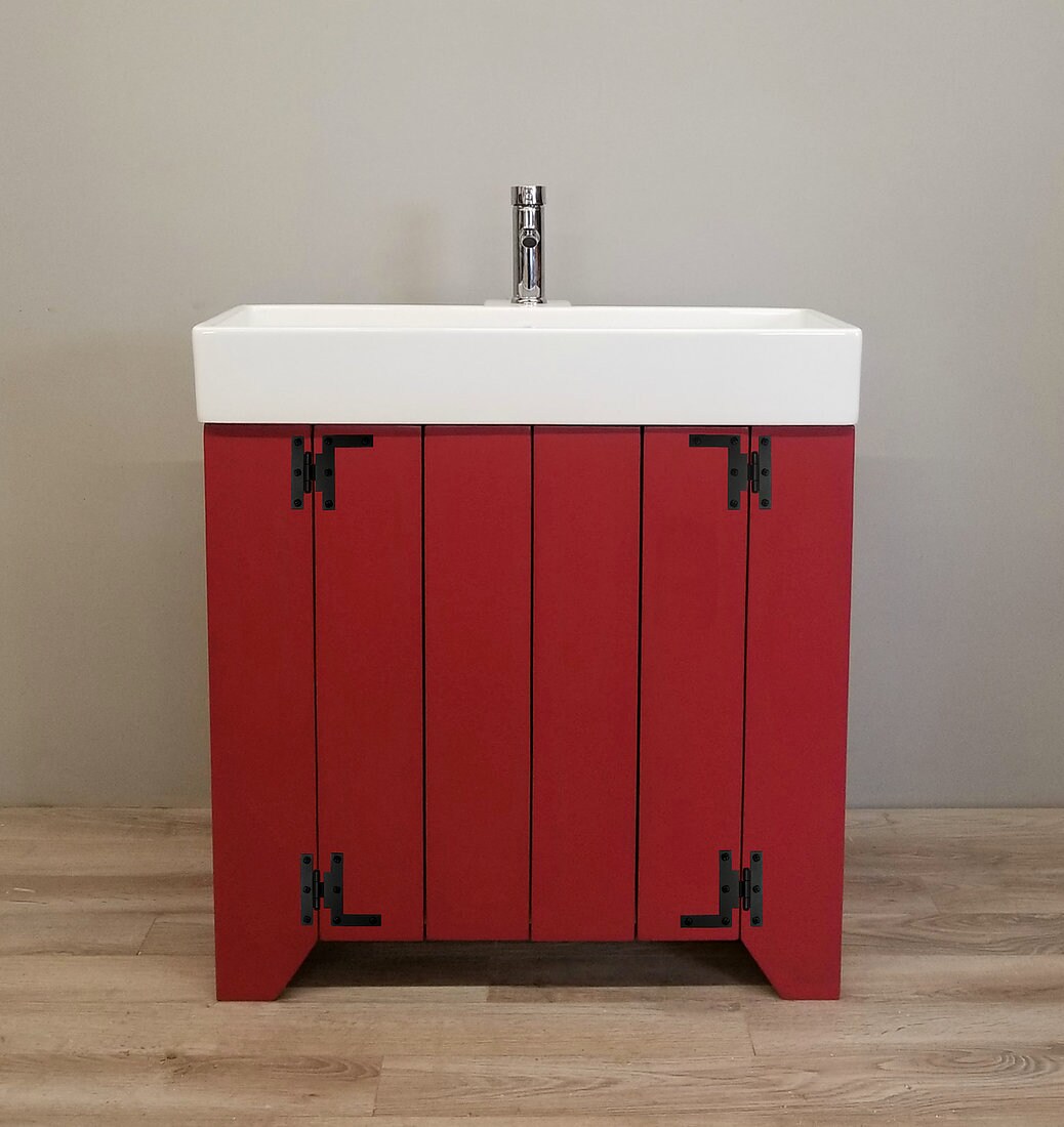 Stockbridge Solid Wood Bathroom Vanity Etsy