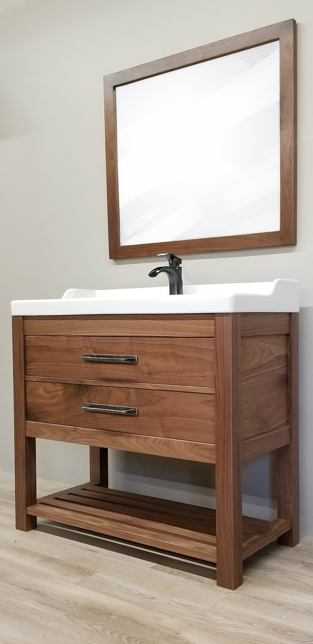 Fairfax Solid Wood Bathroom Vanity - Etsy