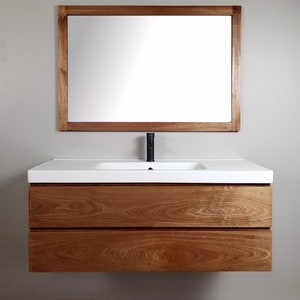 Morgan Solid Wood Floating Bathroom Vanity image 7