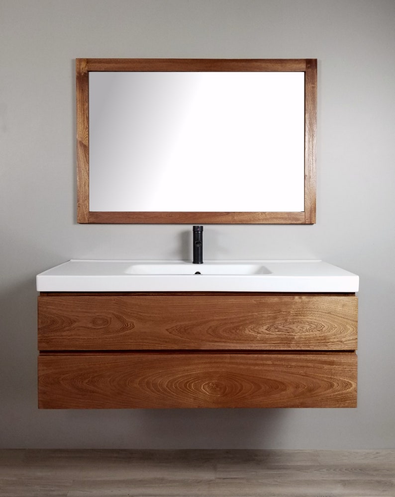 Morgan Solid Wood Floating Bathroom Vanity image 7