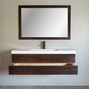 Morgan Solid Wood Floating Bathroom Vanity image 6