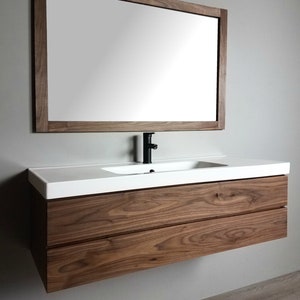 Morgan Solid Wood Floating Bathroom Vanity image 2