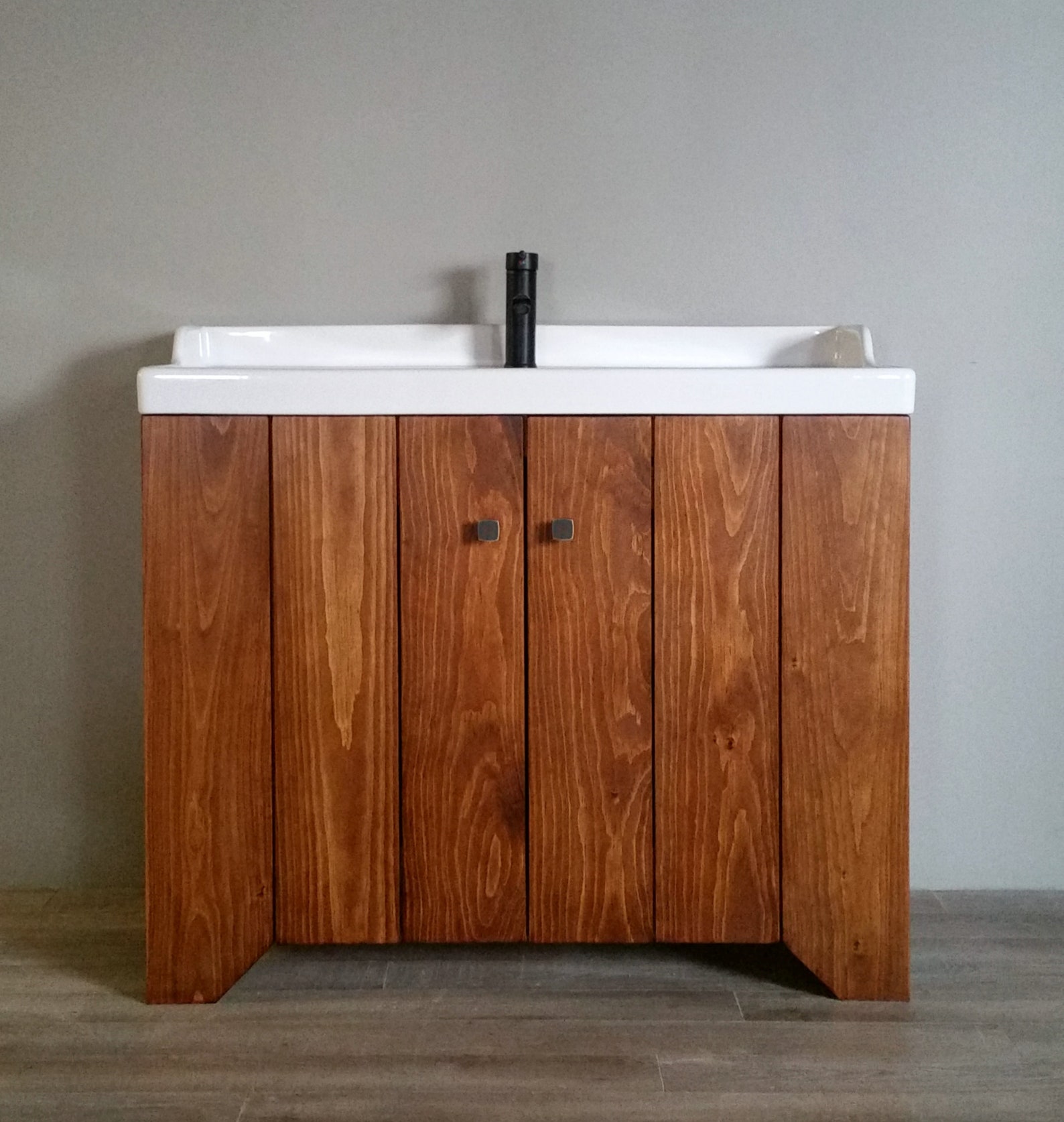 Stockbridge Solid Wood Bathroom Vanity - Etsy