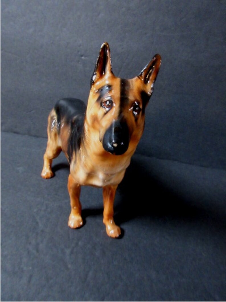 Royal Doulton Dog German Shepherd Ch. 'Benign of Picardy' med. size 6x8-1/2 Mint condition image 3
