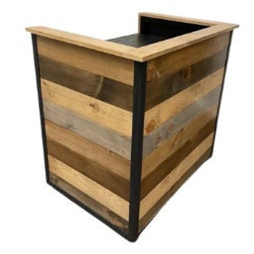 Rustic Industrial Reclaimed Wood Hostess / Host / Wait Staff Etsy