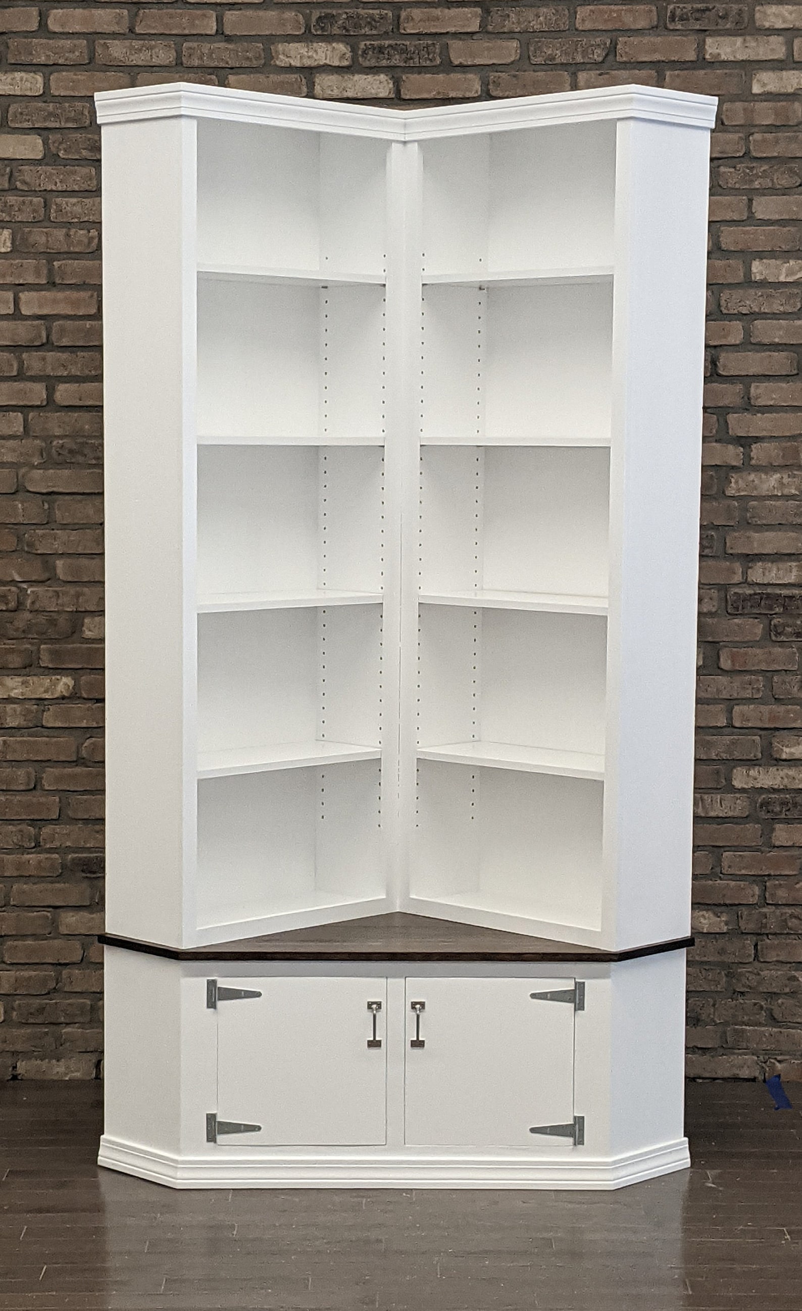 Shabby Chic Corner Bookcase With Seat Etsy