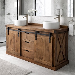 Rustic Industrial Bathroom Sink Vanity / Side Board / Buffet / Media Stand / Aquarium Stand / Bath Room / Farmhouse/ Farm house