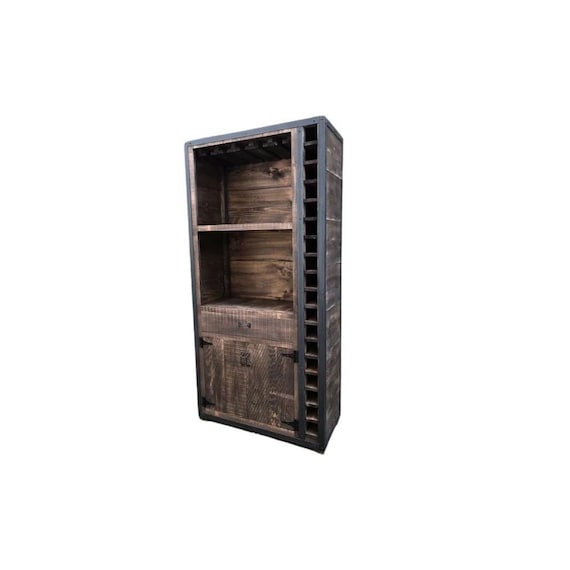Rustic liquor cabinet deals