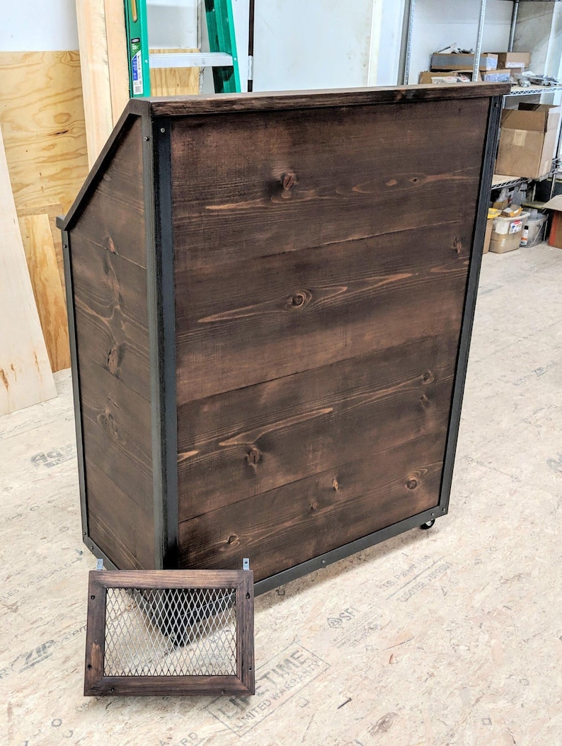 Rustic Industrial Reclaimed Wood Hostess / Host / Wait Staff Etsy