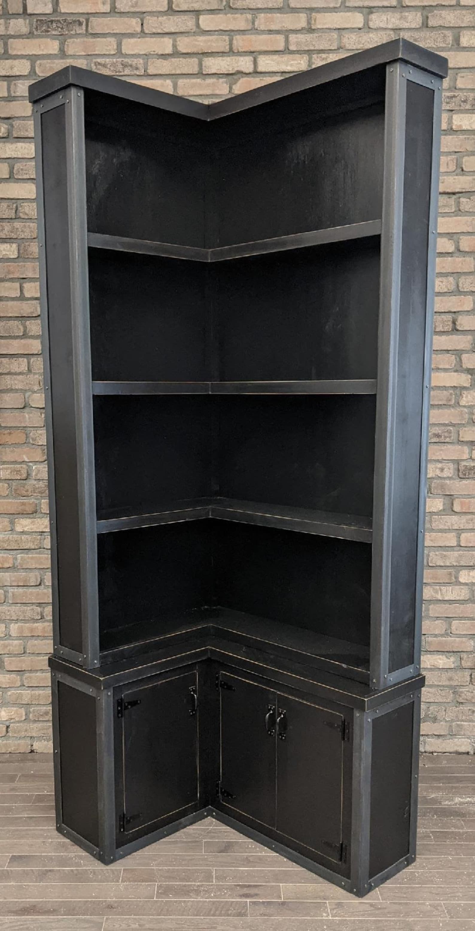Corner Library / Bookcase / Farmhouse / Farm House / Rustic ...