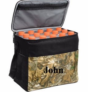 Monogrammed Camouflage 24-Can Cube Cooler- Great for Dads, Groomsmen, Father of The Bride