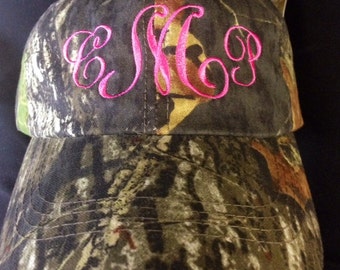 Czapka z serii MONOGRAMMED Camouflage, Real Tree, Mossyoak, Hunting, Camo Hat, Custom Hat