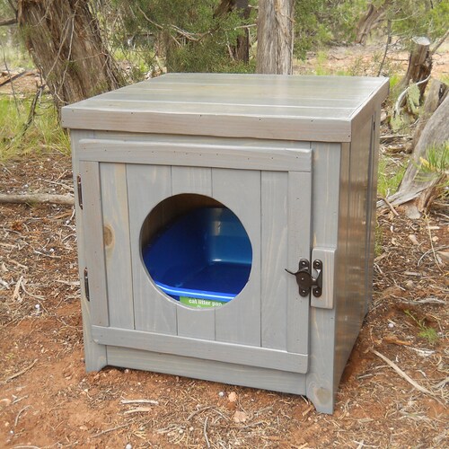 Rustic Cedar Kitty Litter Front Entry Standard Etsy