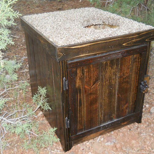 Cedar Jumbo Top Entry Litter Dark Walnut Etsy