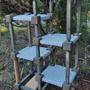 Cat Tree - 6 Tier Grey