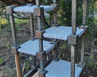 Cat Tree - 6 Tier Grey