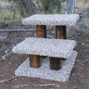 2 Step Pet Stairs - Dark Walnut