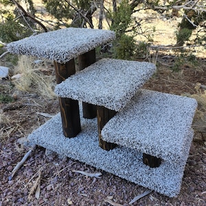 3 Step Pet Stairs - Dark Walnut