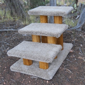 3 Step Pet Stairs - Golden Oak