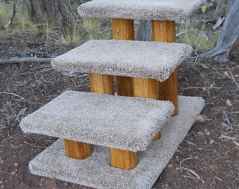 3 Step Pet Stairs - Golden Oak