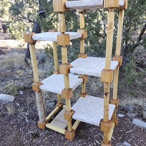 Cat Tree - 6 Tier Golden Oak