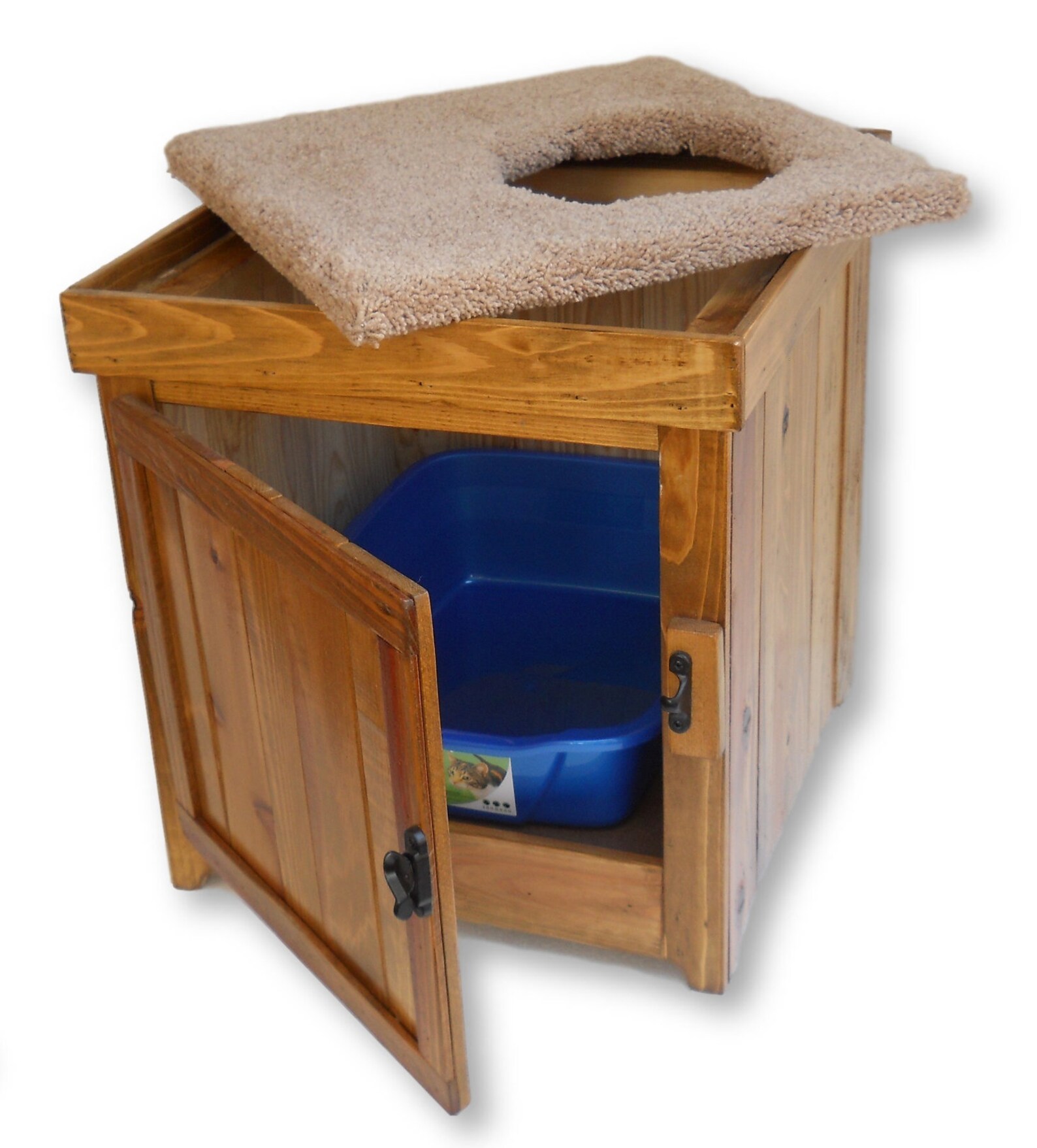 Rustic Cedar Kitty Litter Top Entry Standard Golden Etsy