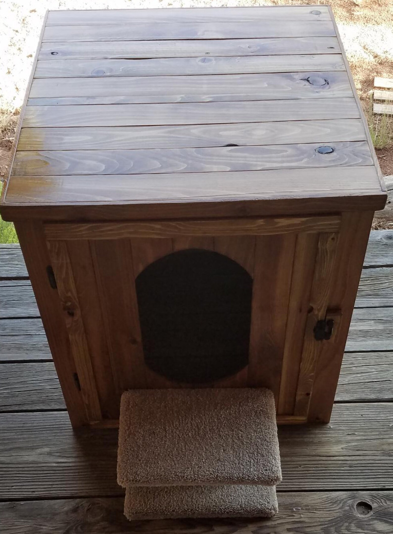 Litter Robot 3 Compatible Cedar Enclosure With Step Etsy