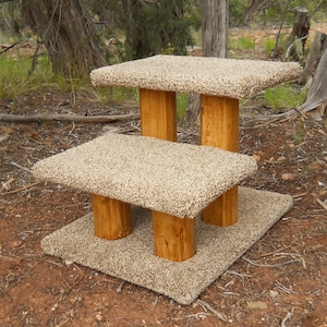 2 Step Pet Stairs - Golden Oak