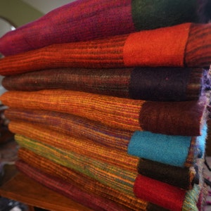 Handmade Yak Wool Blanket from Nepal Very soft