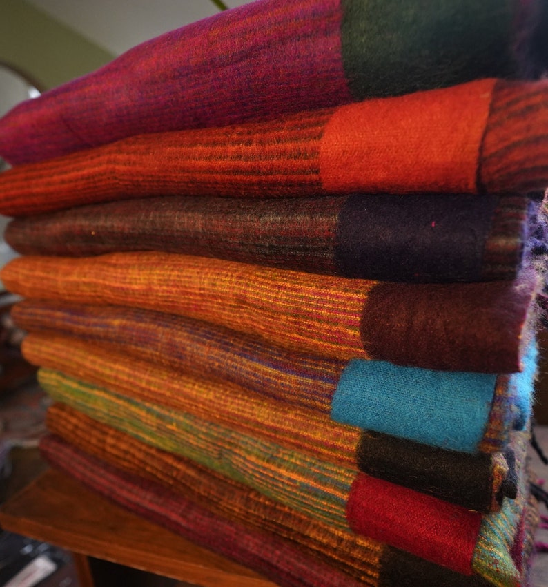 Handmade Yak Wool Blanket From Nepal Very Soft Etsy
