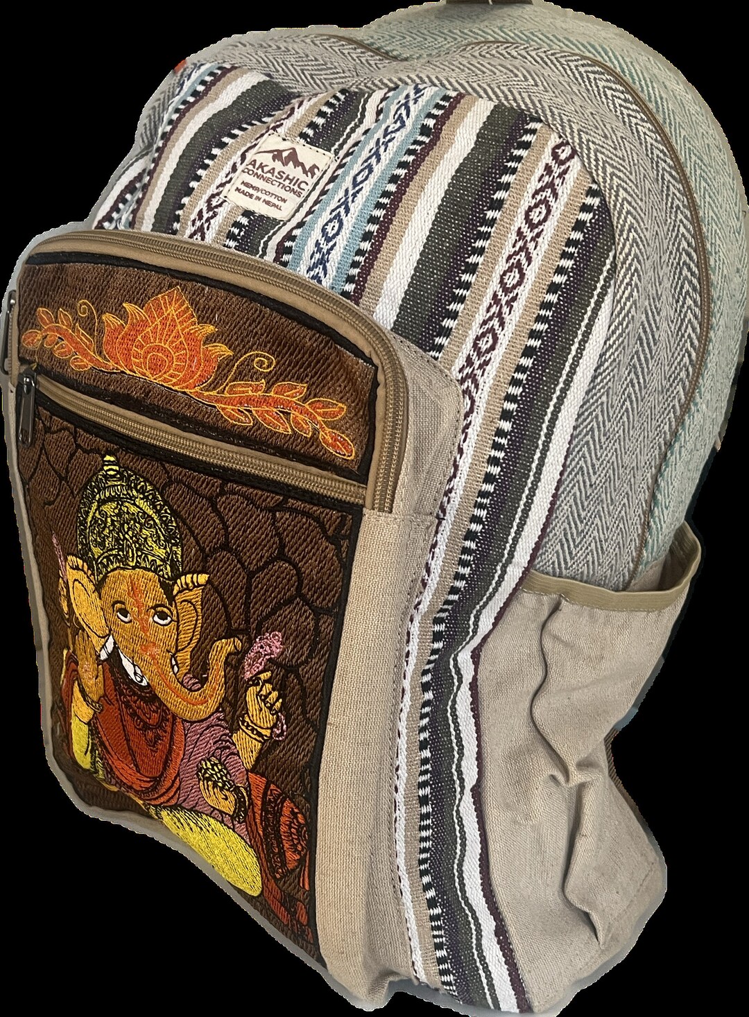 Hemp Large Ganesh Backpack