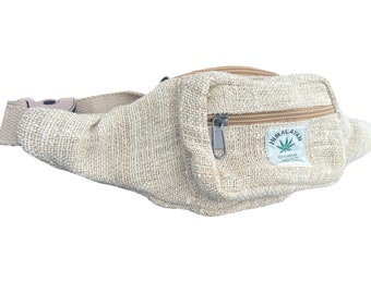 Sac Banane Hippie Fait Main En Chanvre – Rasta – Sans THC – Taille M
