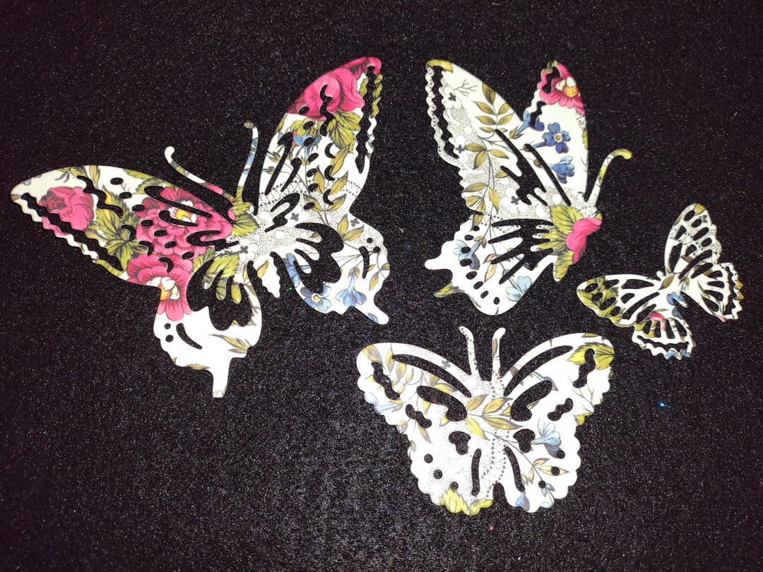 Delicate Diecut Cardstock Butterflies 298B Etsy