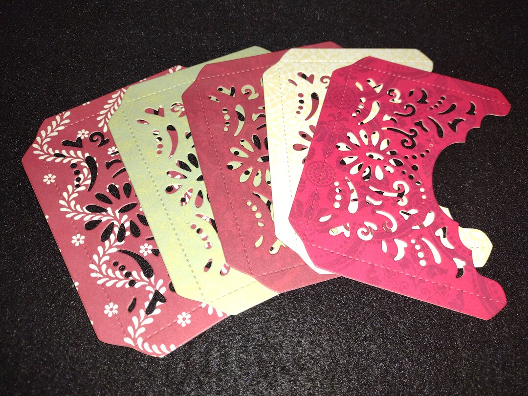Die Cut Cardstock Pockets 115prints Etsy